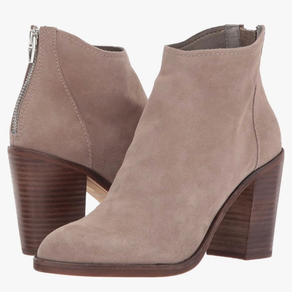 Dolce Vita Taupe Heeled Boots